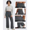 imageG4Free BareFeel No Front Seam Straight Leggings for Women High Waisted Wide Leg Yoga Pants 29quot31quot33quotDeep Grey