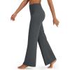 imageG4Free BareFeel No Front Seam Straight Leggings for Women High Waisted Wide Leg Yoga Pants 29quot31quot33quotDeep Grey