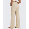 imageG4Free BareFeel No Front Seam Straight Leggings for Women High Waisted Wide Leg Yoga Pants 29quot31quot33quotLight Khaki