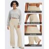 imageG4Free BareFeel No Front Seam Straight Leggings for Women High Waisted Wide Leg Yoga Pants 29quot31quot33quotLight Khaki