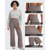 imageG4Free BareFeel No Front Seam Straight Leggings for Women High Waisted Wide Leg Yoga Pants 29quot31quot33quotTaupe