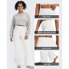 imageG4Free BareFeel No Front Seam Straight Leggings for Women High Waisted Wide Leg Yoga Pants 29quot31quot33quotWhite