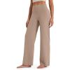 imageG4Free BareFeel No Front Seam Straight Leggings for Women High Waisted Wide Leg Yoga Pants 29quot31quot33quotToffee