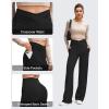 imageG4Free BareFeel High Stretch Wide Leg Yoga Pants for Women Side Pleated V Waist Casual Trousers with PocketsBlack