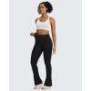 imageG4Free BareFeel Yoga Pants Women High Waisted Flare Leggings Soft Bootcut Wide Leg Flared Pants 29quot31quot33quotBlack