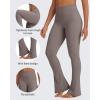 imageG4Free BareFeel Yoga Pants Women High Waisted Flare Leggings Soft Bootcut Wide Leg Flared Pants 29quot31quot33quotTaupe