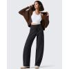 imageG4Free Flurrylux Fleece Lined Baggy Barrel Sweatpants Cotton Wide Leg Lounge Pants with PocketsBlack