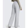 imageG4Free Flurrylux Fleece Lined Sweatpants Women Cotton Wide Leg Pants with Pockets Lounge CasualLight Heather