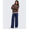 imageG4Free Flurrylux Fleece Lined Sweatpants Women Cotton Wide Leg Pants with Pockets Lounge CasualRoyal Blue