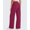 imageG4Free Flurrylux Fleece Lined Sweatpants Women Cotton Wide Leg Pants with Pockets Lounge CasualRumba Red