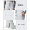 imageG4Free Flurrylux Womens Fleece Lined Wide Leg Sweatpants Drawstring Cotton Thermal Lounge PantsLight Heather