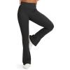 imageG4Free BareFeel Yoga Pants Women High Waisted Flare Leggings Soft Bootcut Wide Leg Flared Pants 29quot31quot33quotBlack