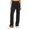 imageG4Free Flurrylux Womens Fleece Lined Straight Leg Sweatpants Cotton Warm Lounge Pants with PocketsBlack