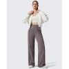 imageG4Free EverGoing Womens Fleece Lined Pants with Pockets High Waisted Wide Leg Casual Warm TrousersTaupe