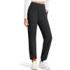 imageG4Free Barefeel Fleece Lined Pants Women High Waist Stretch Casual Sweatpants with PocketsBlack