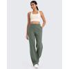imageG4Free EverGoing Wide Leg Pants for Women High Waisted Yoga Pants with Pockets Stretch Casual Lounge PantsGray Sage