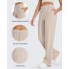 imageG4Free EverGoing Wide Leg Pants for Women High Waisted Yoga Pants with Pockets Stretch Casual Lounge PantsKhaki