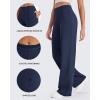 imageG4Free EverGoing Wide Leg Pants for Women High Waisted Yoga Pants with Pockets Stretch Casual Lounge PantsNavy