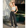 imageG4Free EverGoing Wide Leg Pants for Women Loose Yoga Pants with Pockets PetiteRegularTall Stretch Casual Lounge PantsBlack