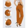 imageG4Free EverGoing Wide Leg Pants for Women Loose Yoga Pants with Pockets PetiteRegularTall Stretch Casual Lounge PantsBrown Sugar