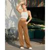 imageG4Free EverGoing Wide Leg Pants for Women Loose Yoga Pants with Pockets PetiteRegularTall Stretch Casual Lounge PantsCoca Mocha