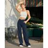 imageG4Free EverGoing Wide Leg Pants for Women Loose Yoga Pants with Pockets PetiteRegularTall Stretch Casual Lounge PantsDark Navy