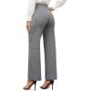 imageG4Free EverGoing Wide Leg Pants for Women Loose Yoga Pants with Pockets PetiteRegularTall Stretch Casual Lounge PantsHeather Grey