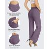 imageG4Free EverGoing Wide Leg Pants for Women Loose Yoga Pants with Pockets PetiteRegularTall Stretch Casual Lounge PantsPotent Purple