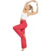 imageG4Free EverGoing Wide Leg Pants for Women Loose Yoga Pants with Pockets PetiteRegularTall Stretch Casual Lounge PantsRed