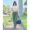 imageG4Free EverGoing Wide Leg Pants for Women Loose Yoga Pants with Pockets PetiteRegularTall Stretch Casual Lounge PantsSage Green