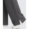 imageG4Free ShiftReady Maternity Work Pants with Pockets Over The Belly Pregnancy Wide Leg Dress TrousersDark Gray