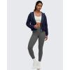 imageG4Free Smoofit Womens Two Way Full Zip Jackets Modal Soft Casual Hoodie with PocketsDark Navy