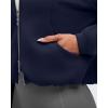 imageG4Free Smoofit Womens Two Way Full Zip Jackets Modal Soft Casual Hoodie with PocketsDark Navy