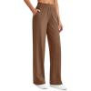 imageG4Free ShiftReady Women Trousers Yoga Pants with Pockets Wide Leg Stretchy Dress Pant Work Slack PetiteRegularTallDark Coffee