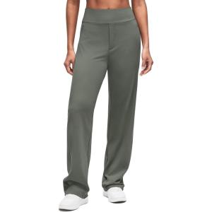 imageG4Free ShiftReady Women Dress Yoga Pants with Hidden Zipper Pockets High Waist Work Trousers PetiteRegularTallGray Sage