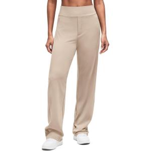 imageG4Free ShiftReady Women Dress Yoga Pants with Hidden Zipper Pockets High Waist Work Trousers PetiteRegularTallLight Khaki