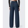 imageG4Free EverGoing Womens Fleece Lined Pants with Pockets High Waisted Wide Leg Casual Warm TrousersDark Navy