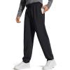 imageG4Free Mens Smoofit Fleece Lined Sweatpants Winter Thermal Warm Joggers Pants Casual Lounge Drawstring with PocketsBlack