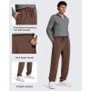 imageG4Free Mens Smoofit Fleece Lined Sweatpants Winter Thermal Warm Joggers Pants Casual Lounge Drawstring with PocketsCoffee Brown