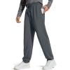 imageG4Free Mens Smoofit Fleece Lined Sweatpants Winter Thermal Warm Joggers Pants Casual Lounge Drawstring with PocketsDark Gray