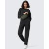imageG4Free Flurrylux Joggers for Women Fleece Lined Sweatpants Cotton Cargo Pants Winter ScrubsBlack
