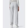 imageG4Free Flurrylux Joggers for Women Fleece Lined Sweatpants Cotton Cargo Pants Winter ScrubsLight Heather