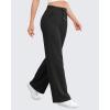 imageG4Free EverGoing Womens Wide Leg Pants High Waisted Yoga Pants with Pockets Casual Drawstring SweatpantsBlack