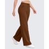 imageG4Free EverGoing Womens Wide Leg Pants High Waisted Yoga Pants with Pockets Casual Drawstring SweatpantsDark Coffee