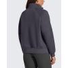imageG4Free Flurrylux Womens Mock Neck Sweatshirt Half Zip Hoodie Cotton Fleece Pullover WinterDark Gray