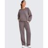 imageG4Free Smoofit Modal Soft Women Wide Leg Sweatpants Drawstring Casual Lounge Dress Pants with Pockets PetiteRegularTallTaupe