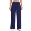 imageG4Free EverGoing Womens Wide Leg Pants High Waisted Yoga Pants with Pockets Casual Drawstring SweatpantsRoyal Blue