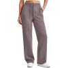 imageG4Free Smoofit Modal Soft Women Wide Leg Sweatpants Drawstring Casual Lounge Dress Pants with Pockets PetiteRegularTallTaupe