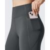 imageG4Free Barefeel Womens Fleece Lined Flare Workout Yoga Pants Winter Thermal High Waist Leggings Causal with PocketsDark Gray