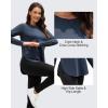 imageG4Free Womens UPF 50 UV Shirts Long Sleeve Workout Sun Shirt Outdoor Gym Hiking Tops Quick Dry LightweightBlue Heather